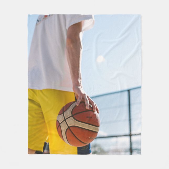 Basketball Artwork Fleecefilt (Framsidan)