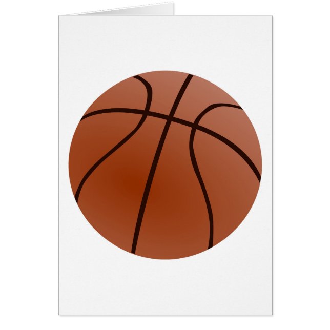 Basketball Artwork Hälsningskort (Framsidan)