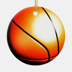 Basketball Artwork Julgransprydnad Keramik