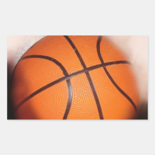 Basketball Artwork Rektangulärt Klistermärke