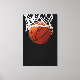Basketball Artwork Wrapped Canvas - 3 Canvases Set