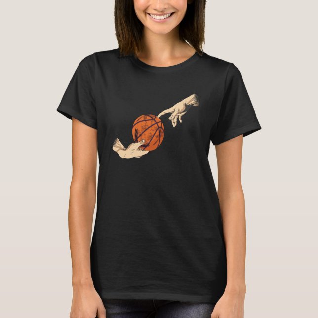 Basketball ball player basketballs USA BASKETBALL T Shirt (Framsida)