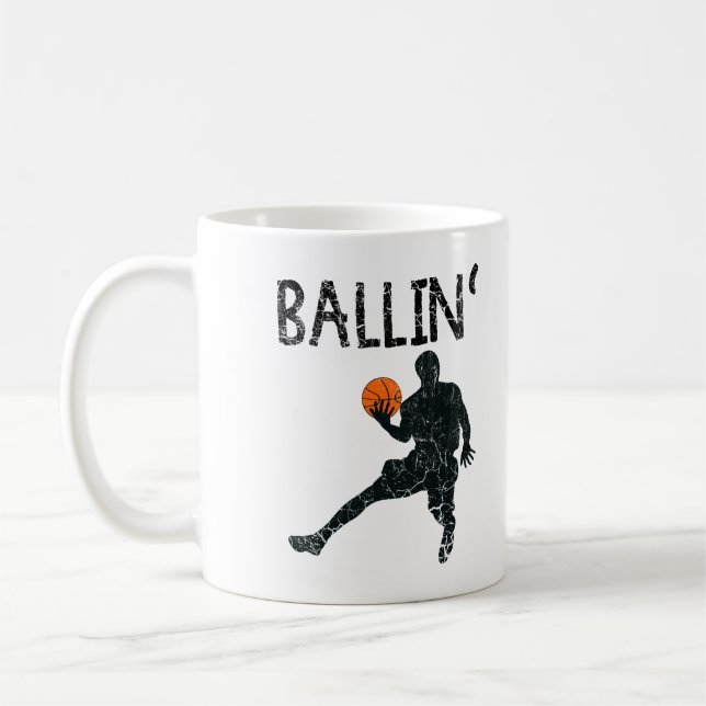 Basketball Ballin'Coffee Mugg (Vänster)