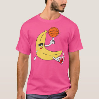 Basketball Banana Tecknad T Shirt