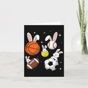 Basketball Baseball-fotbollssport Påsk Kort