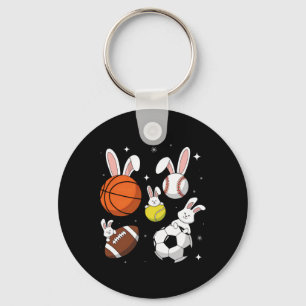 Basketball Baseball-fotbollssport Påsk Nyckelring