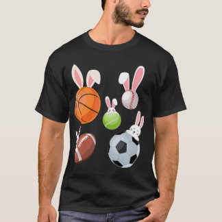 Basketball Baseball-fotbollssport Påsk T Shirt
