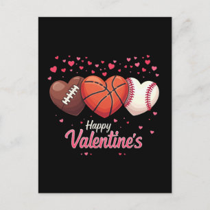 Basketball Baseball Valentines day Helg Vykort