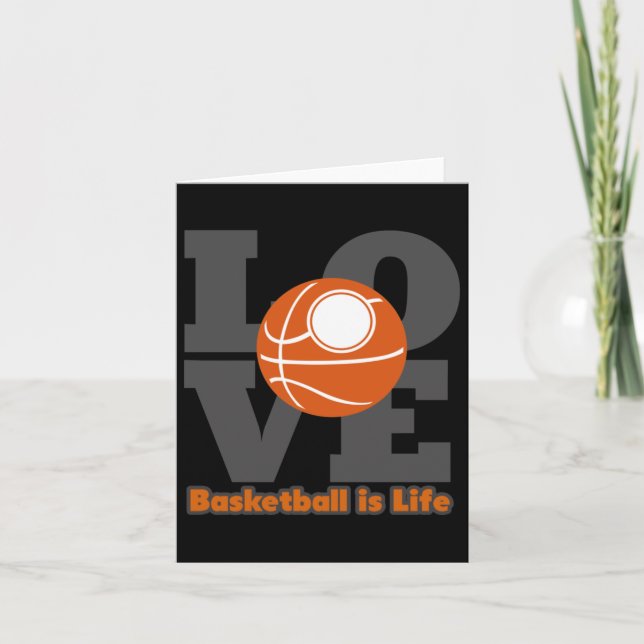 Basketball Basketball Är Livet  Kort (Framsida)