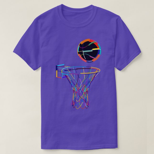 Basketball Basketball Colorful T Shirt (Design framsida)