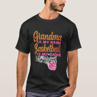 Basketball Bball Grandma Grandma är min Namn Baske T Shirt