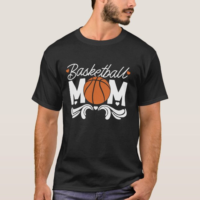 Basketball Bball Mamma Mor Basketball Mamma T Shirt (Framsida)