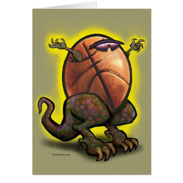 Basketball-Beast Hälsningskort (Framsidan)