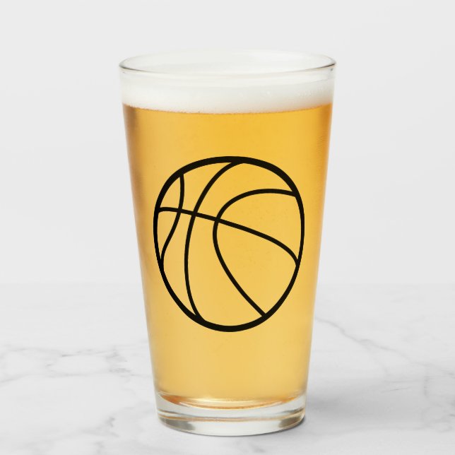 Basketball Beer Glass Glaskopp (Framsida fylld)