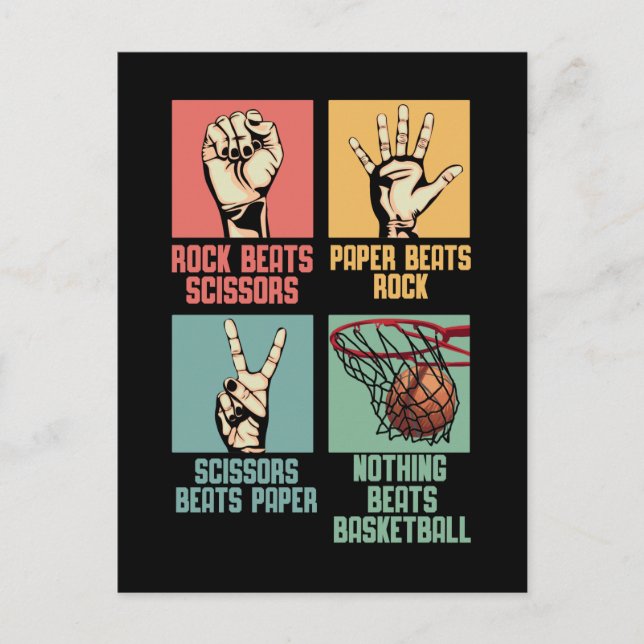 Basketball beroende Basketball-Idrottsman Vykort (Framsida)