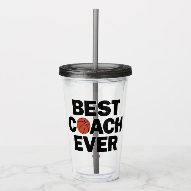 Basketball Best Coach All Roligt Sports Take Away Mugg (Framsida)