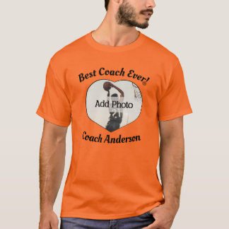 Basketball Best Coach nånsin! Anpassad Photo Namn T Shirt