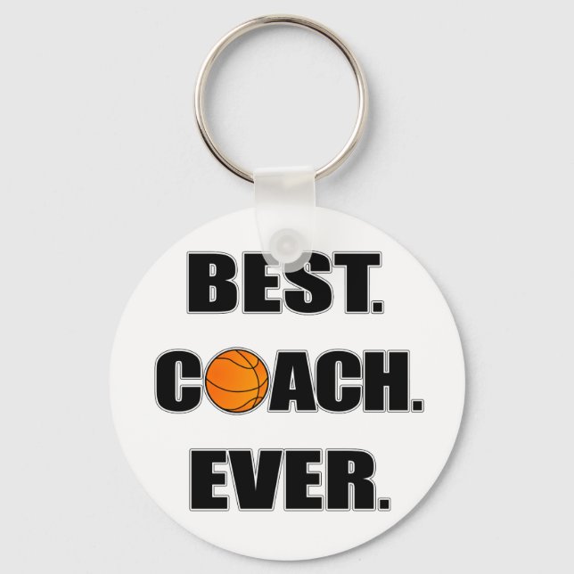 Basketball Best Coach nånsin Nyckelring (Framsida)