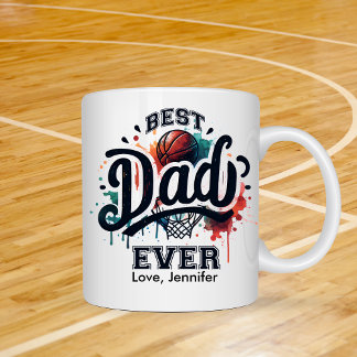 Basketball Best Pappa Fars dag Personlig Kaffemugg