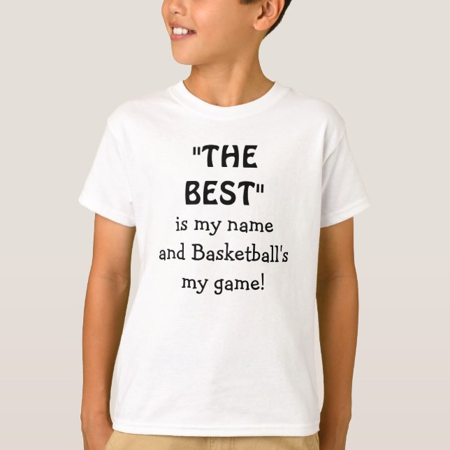 Basketball Best Sports Funny Quote T Shirt (Framsida)