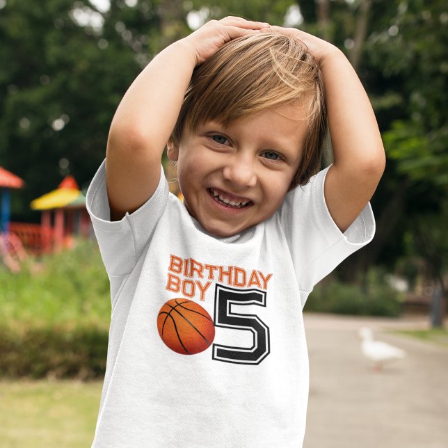Basketball Birthday Boy T Shirt (Birthday Boy Shirt)