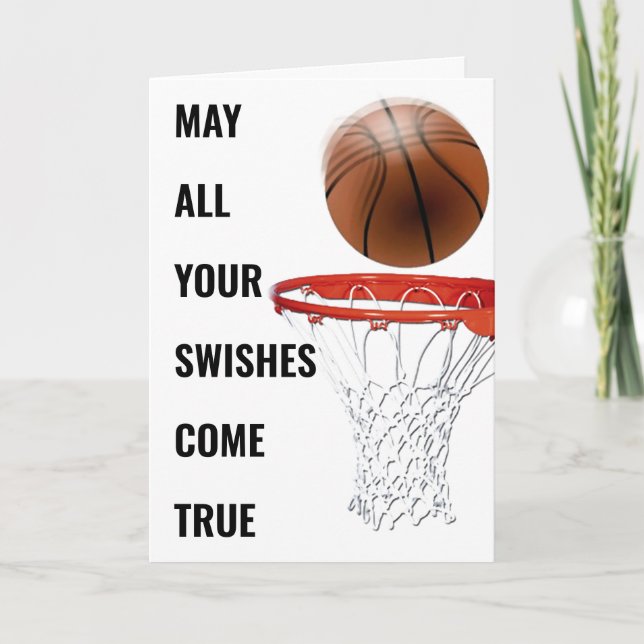 Basketball Birthday Funny Kort (Framsida)