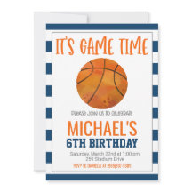 Basketball Birthday Inbjudan