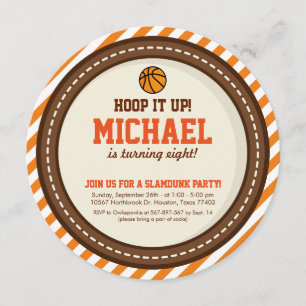 Basketball Birthday-inbjudan Inbjudningar