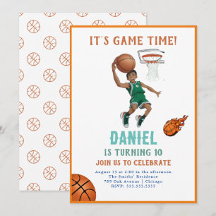 Basketball Birthday-inbjudan Inbjudningar