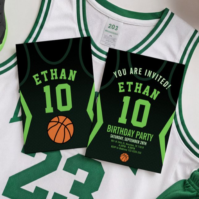 Basketball Birthday-inbjudan Inbjudningar (Skapare uppladdad)