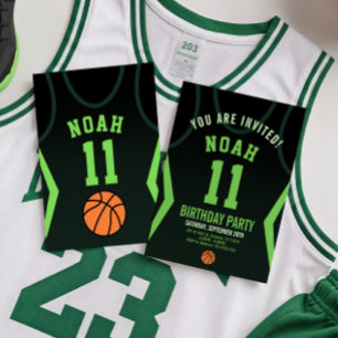 Basketball Birthday-inbjudan Inbjudningar