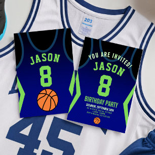 Basketball Birthday-inbjudan Inbjudningar