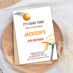 Basketball Birthday-inbjudan Inbjudningar