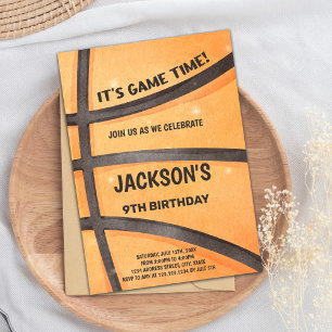 Basketball Birthday-inbjudan Inbjudningar
