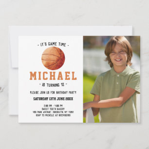 Basketball Birthday Inbjudningar