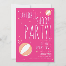 Basketball Birthday Personlig Party-inbjudan Inbjudningar