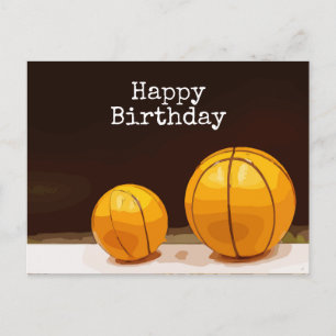 Basketball Birthday Vykort