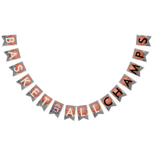 Basketball Blue Bunting Banner Grad Vimplar