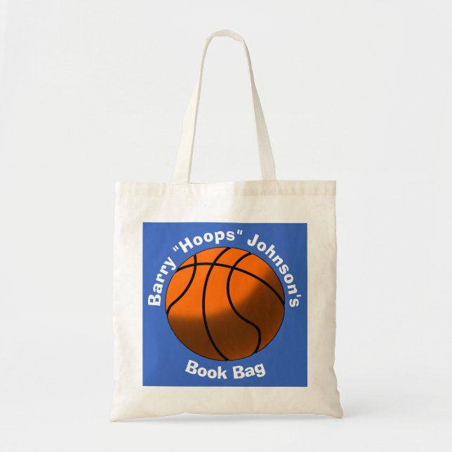 Basketball Bok Bag Tygkasse (Framsidan)