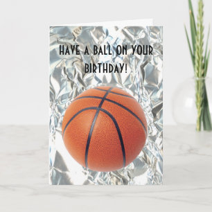 Basketball Boll-födelsedagskort Kort