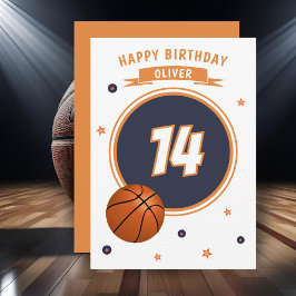 Basketball Boll Grattis på födelsedagen Sports Kort