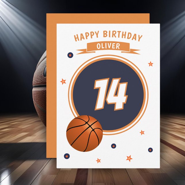Basketball Boll Grattis på födelsedagen Sports Kort (Skapare uppladdad)