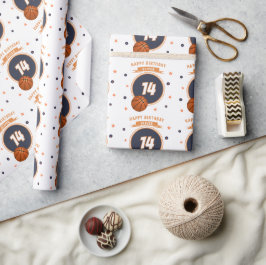 Basketball Boll Grattis på födelsedagen Sports Presentpapper