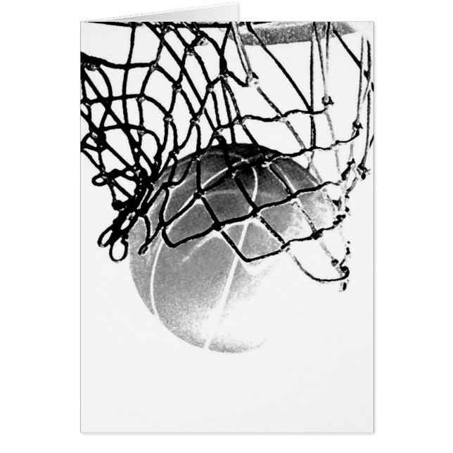 Basketball Boll Hälsningskort (Framsidan)