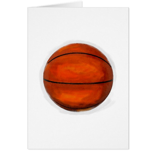 Basketball Boll Hälsningskort (Framsidan)