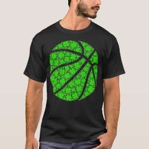 Basketball boll Irish Shamrock Lucky Klöver St Pat T Shirt