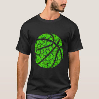 Basketball Boll Irish Shamrock Lucky Klöver St Pat T Shirt