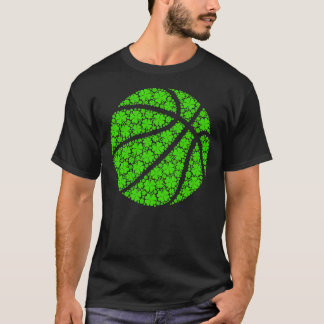 Basketball boll Irish Shamrock Lucky Klöver St Pat T Shirt