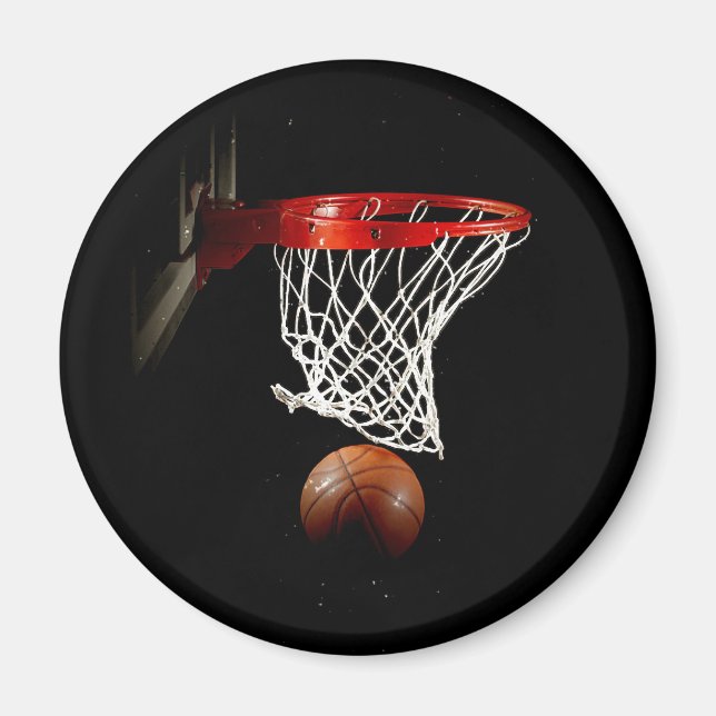 Basketball Boll & Net Magnet (Framsidan)