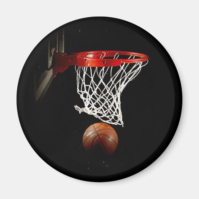 Basketball Boll & Net Magnet (Framsidan)